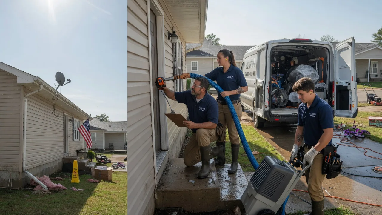 Ceiling Water Damage Restoration in Rosamond, IL near me